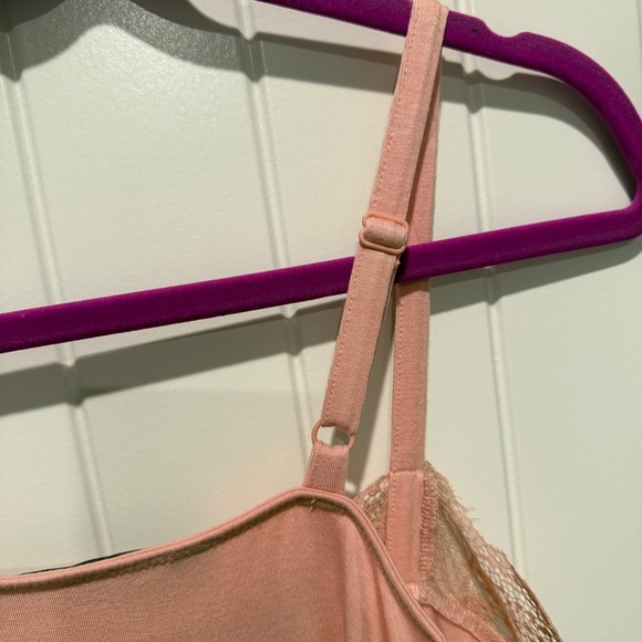 NEW Colleen Lopez Pink Lace Trim Camisole - Picture 4 of 5
